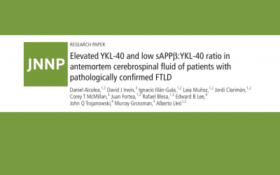 Our recent study in collaboration with University of Pennsylvania characterizes two markers of frontotemporal degeneration