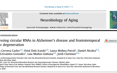 Circular RNAs in Alzheimer and frontotemporal dementia